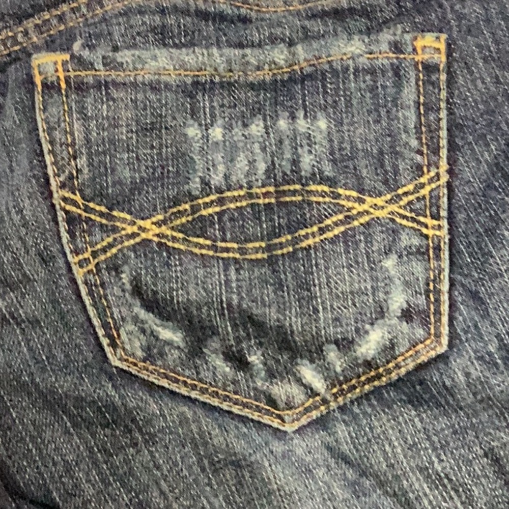 Abercrombie & Fitch Dark Wash Distressed Emma Jeans - Picture 2 of 10